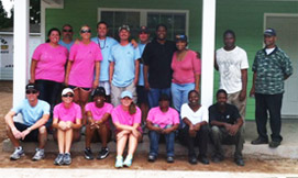 North Point Hospitality Group volunteering at Habitat for Humanity
